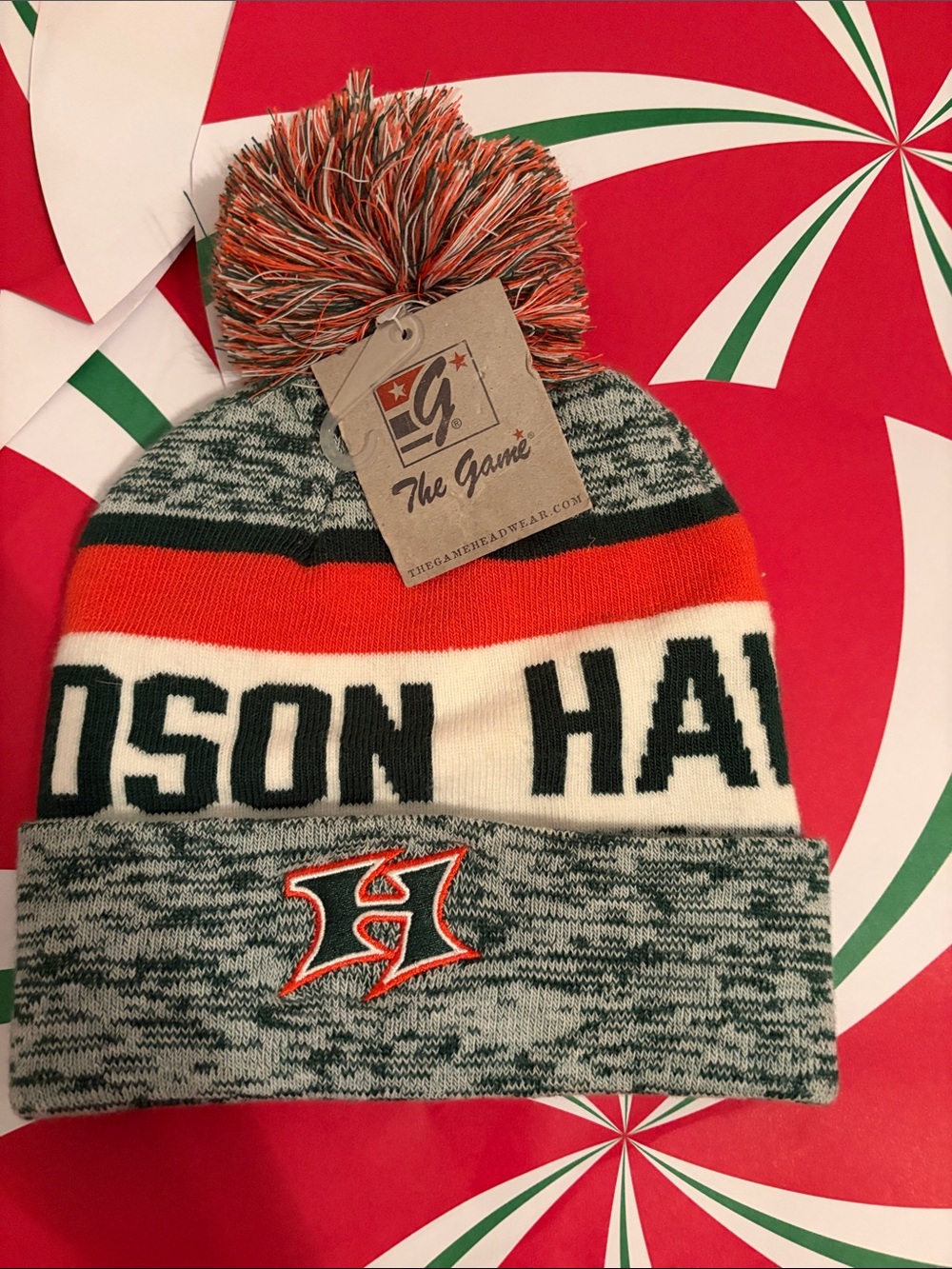 Hat on festive background